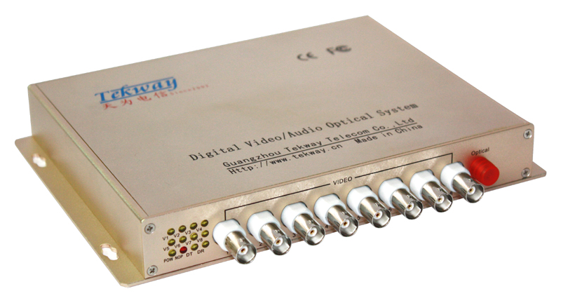8路视频1路数据光端机-TW-DV80100